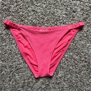 Target Pink Ribbed Bikini Bottoms